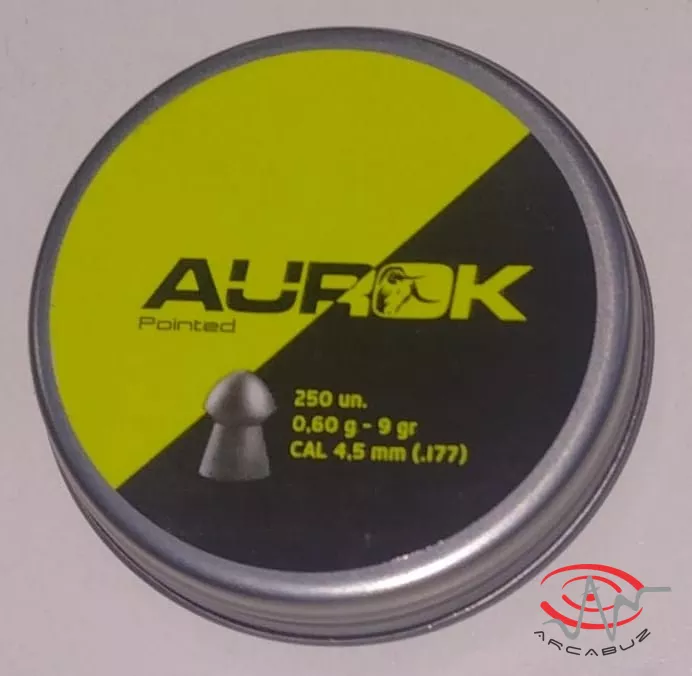 Chumbinho Aurok Pointed 4.5mm- 250UN