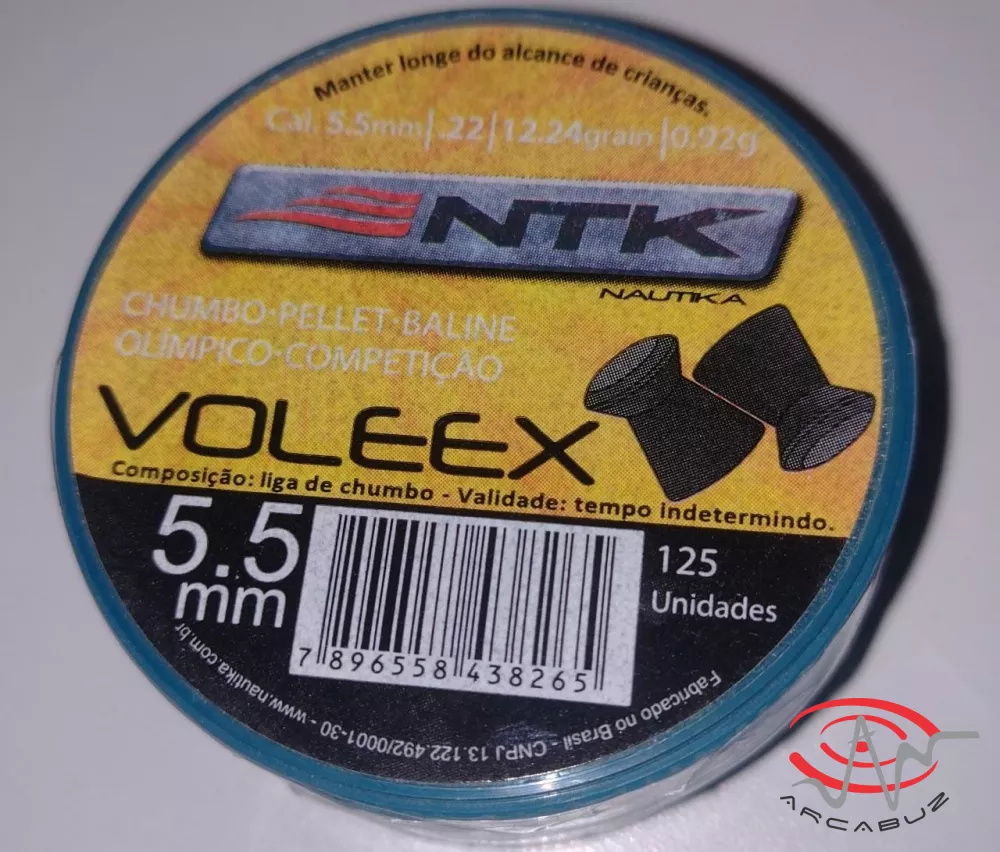 Chumbinho Voleex 5,5mm- 125un