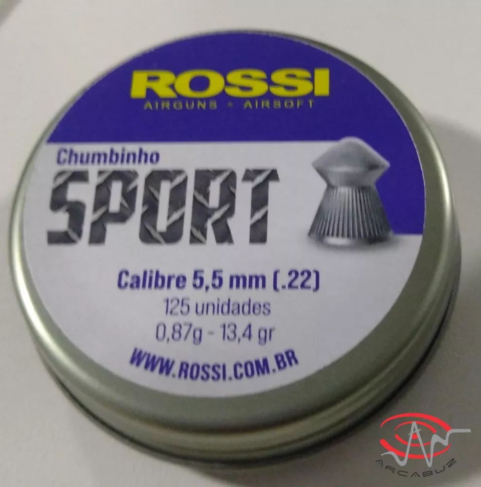 Chumbinho Rossi Sport 5,5MM 125un