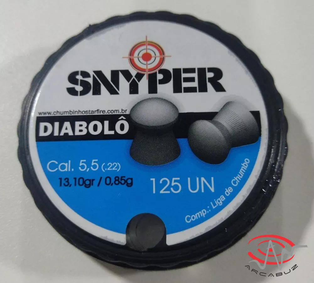 Chumbinho 5,5mm Snyper Diabolo- 125un
